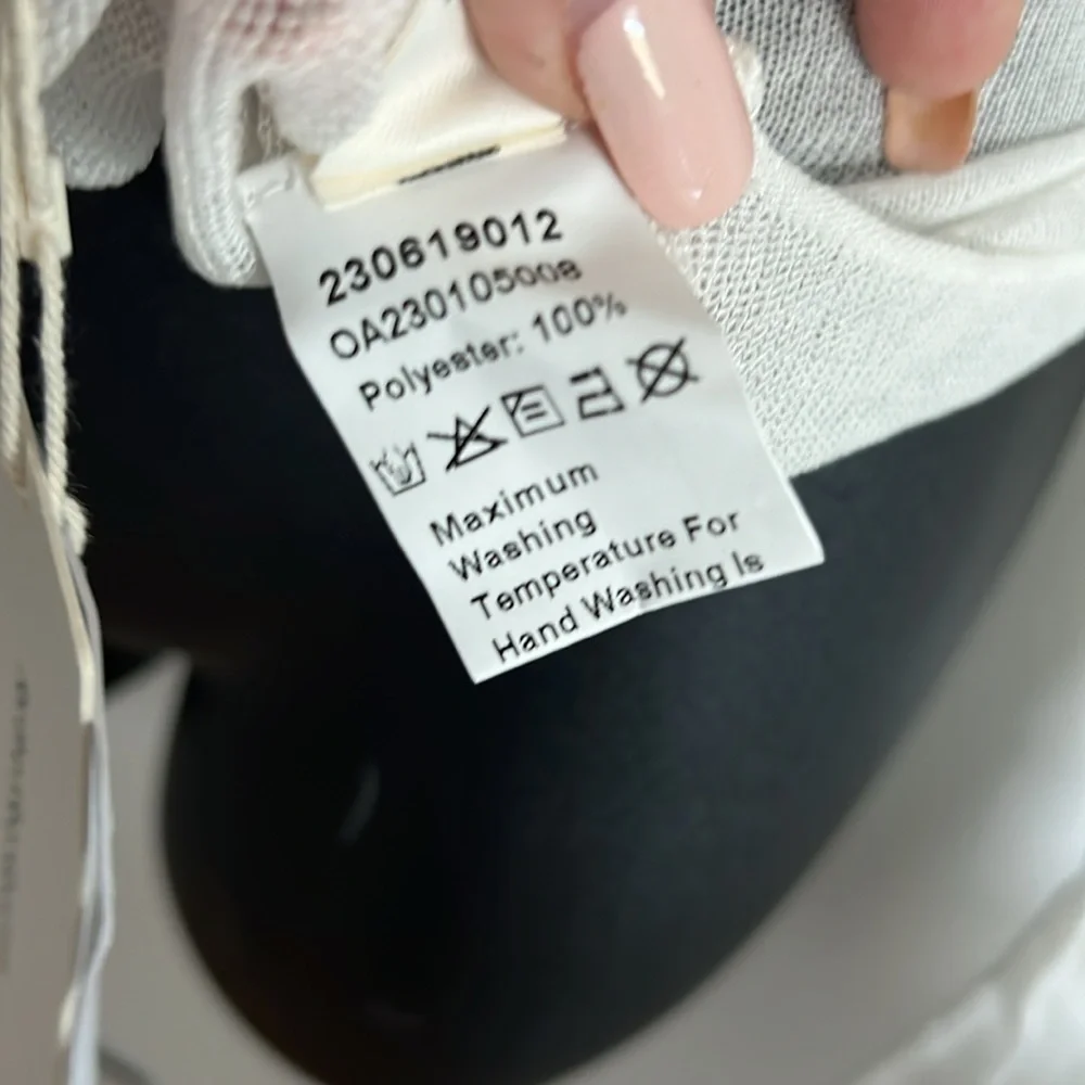 NWT Commense Off Shoulder Knit Mesh Top - Picture 5 of 8